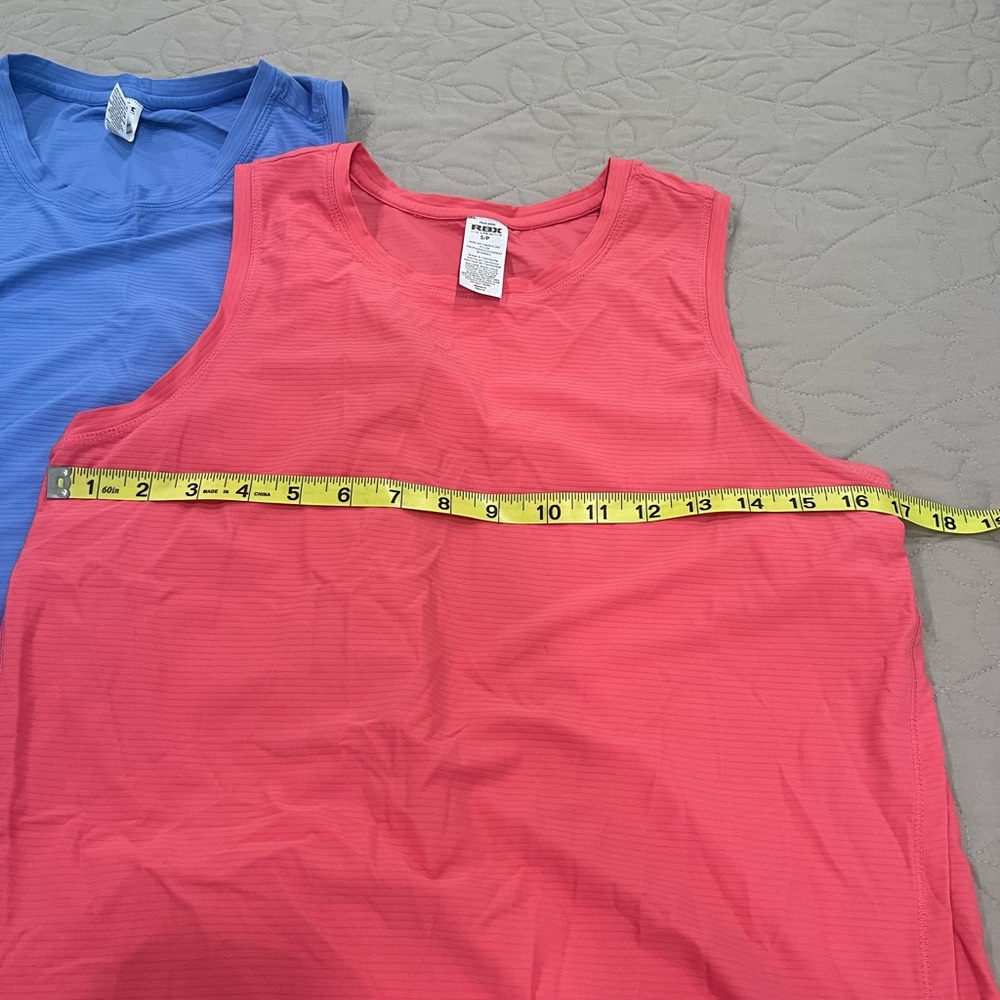 RBX Coral and Blue Sleeveless Tank Tops - Picture 4 of 6